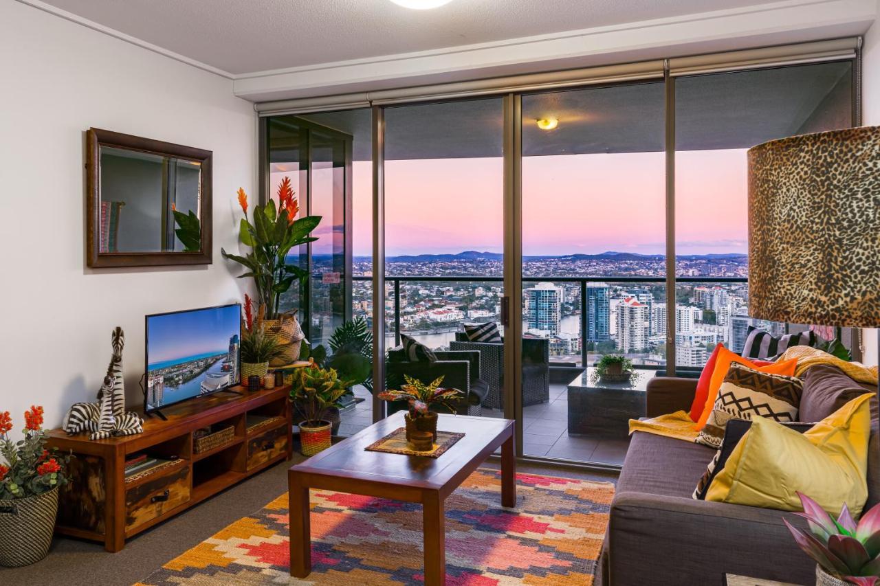 African Escape On Level 38 - Balcony With Views Brisbane Dış mekan fotoğraf