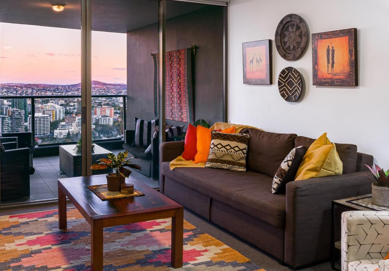 African Escape On Level 38 - Balcony With Views Brisbane Dış mekan fotoğraf