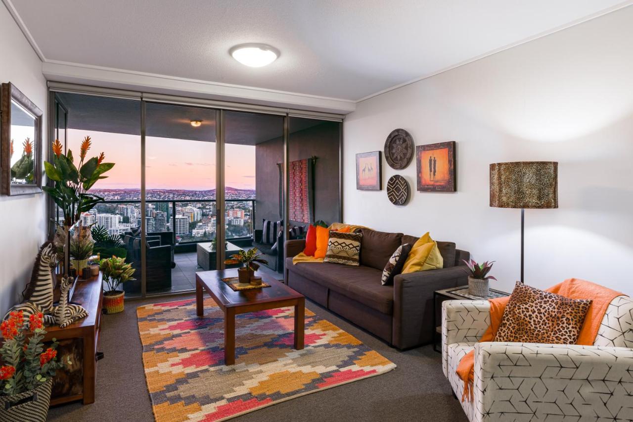 African Escape On Level 38 - Balcony With Views Brisbane Dış mekan fotoğraf